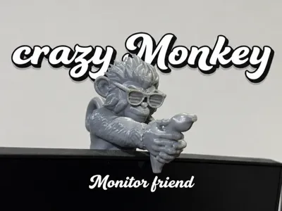 Crazy monkey monitor friend