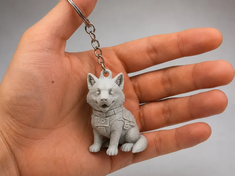 K9 German Shepherd Dog Keychain