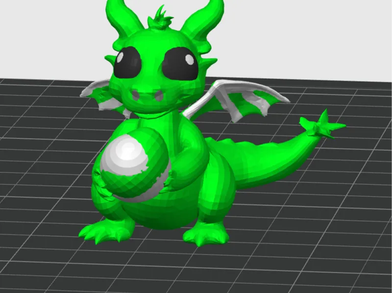 Cute Easter Dragon Holding an egg