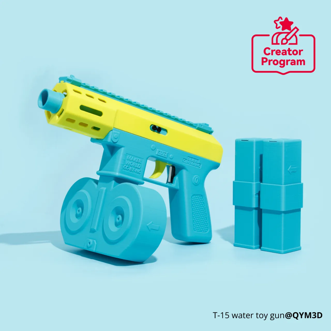 TEC-9 / T-15 water toy gun view 3