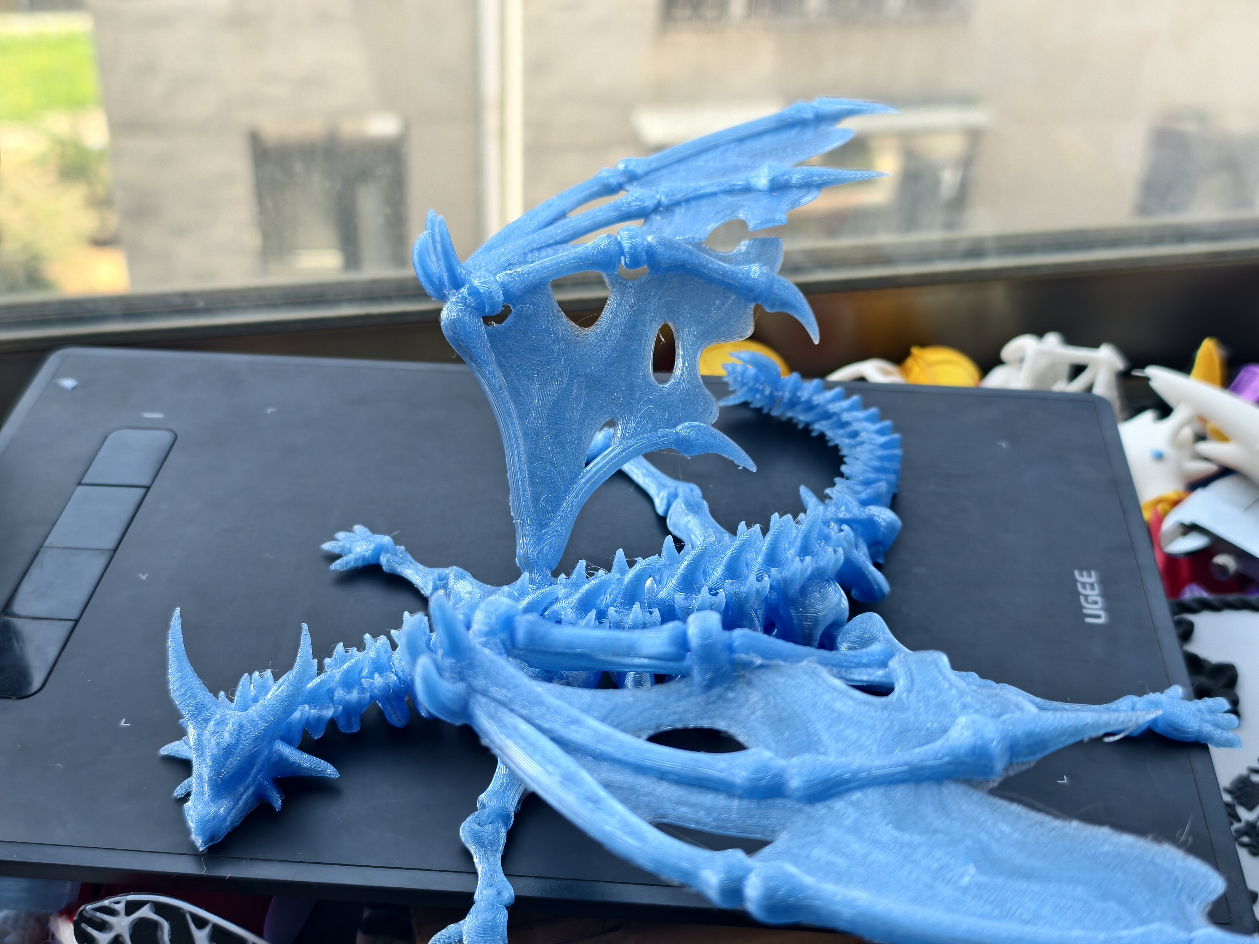 Miniatura 2 do modelo 3D 魔兽世界，冰霜巨龙辛达苟萨，骨龙，无需支撑