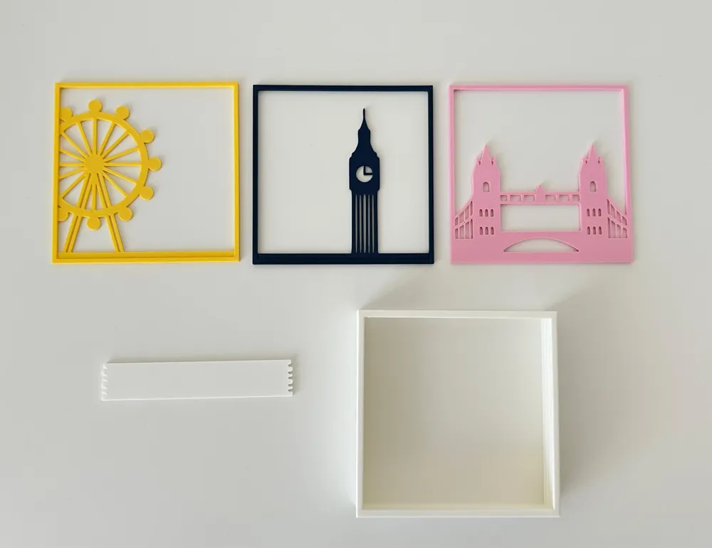 Postcard From London - Shadow Box by DL 3D LAB MakerWorld: Download ...