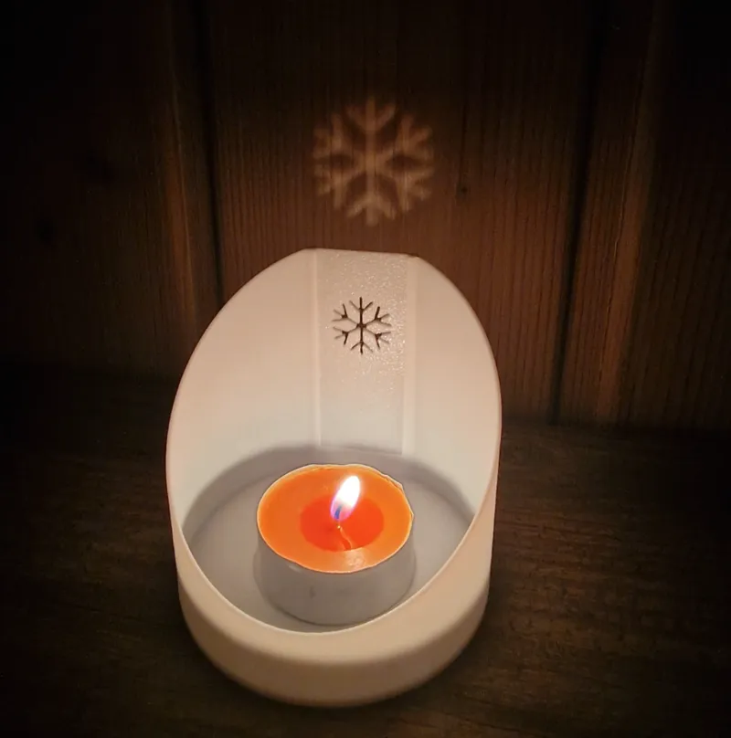 SnowGlow Tealight Holder
