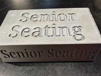 SEAS Senior Seating Sign