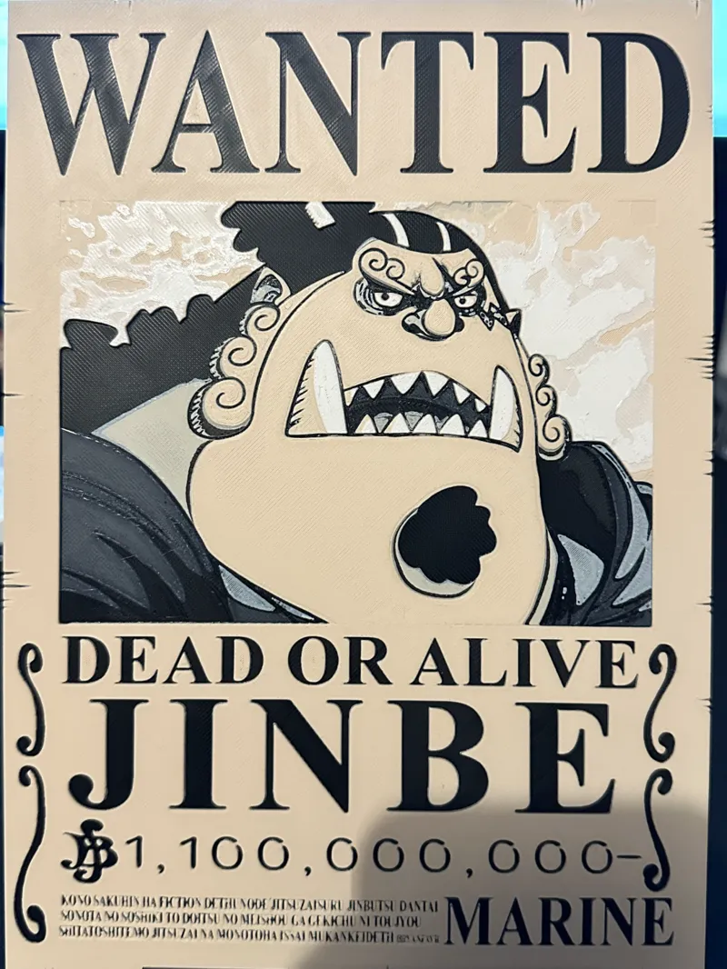 One Piece Jinbe Wanted Poster