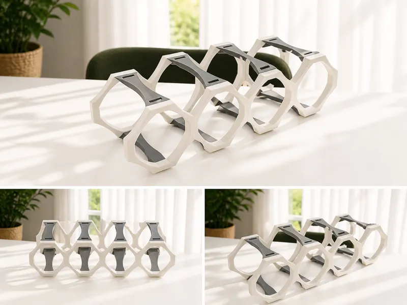 Infinite Endless Modular Wine Bottle Rack 2 Sizes