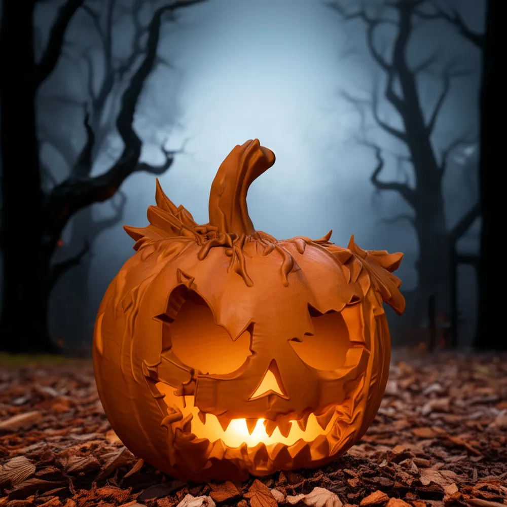 Halloween Lantern Pumpkin with a cool design - Free 3D Print Model ...
