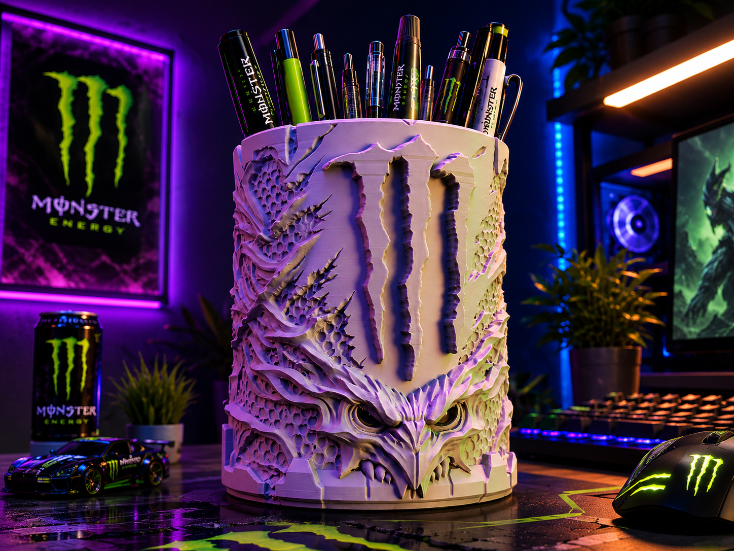 Monster-Energy - Organizer - Owl
