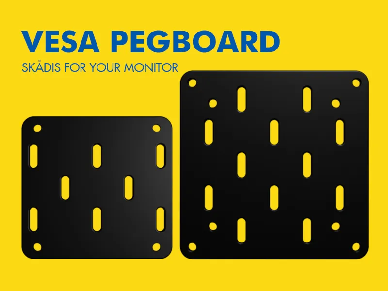 Vesa pegboard - IKEA SKÅDIS compatible