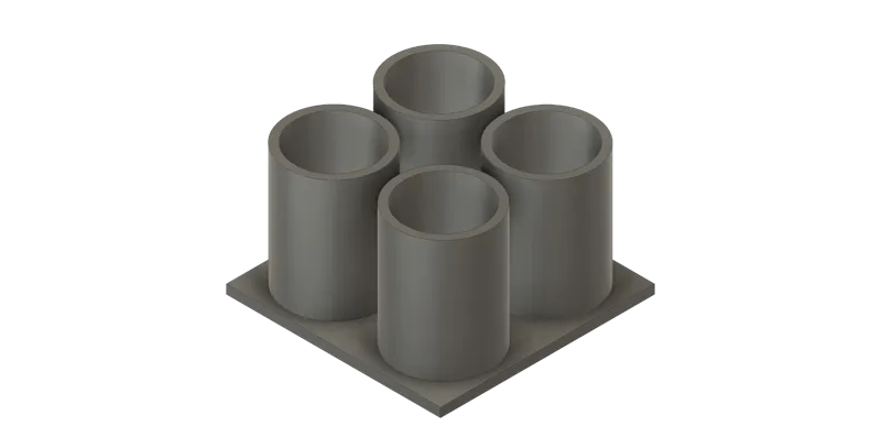 4x Soccer Flags - Brackets/base 