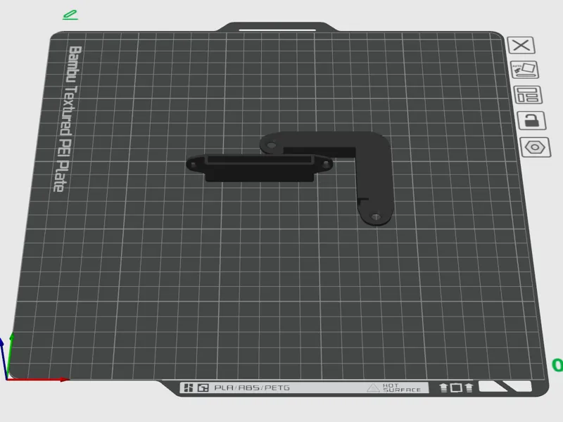 Framing square side mount