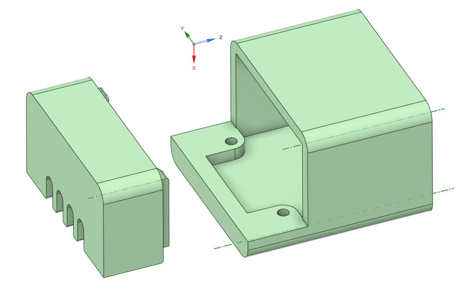 Miniatura 3 do modelo 3D PWM调速器外壳及支架，配合A1挤出机散热风扇调速用
