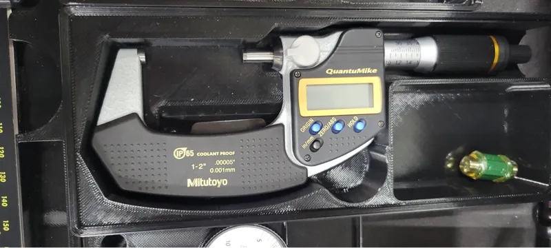 Gridfinity 1-2" Mitutoyo Micrometer With Storage