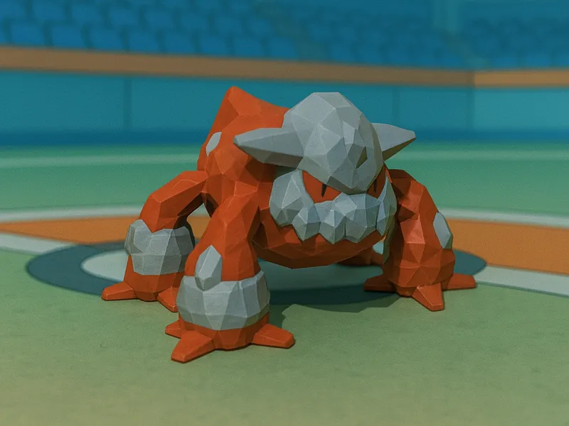 Low Poly Heatran