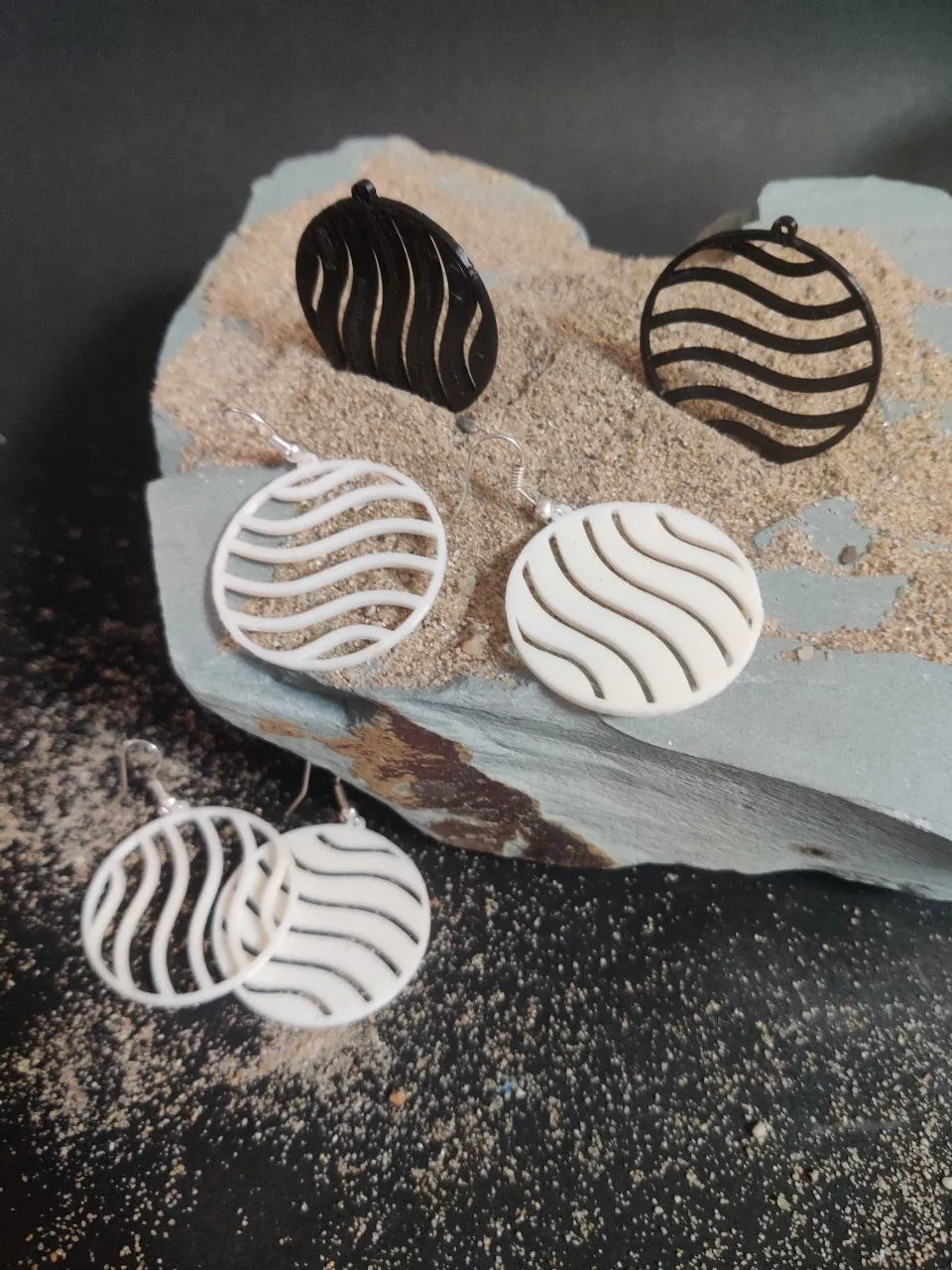 Duality Wave Earrings view 3