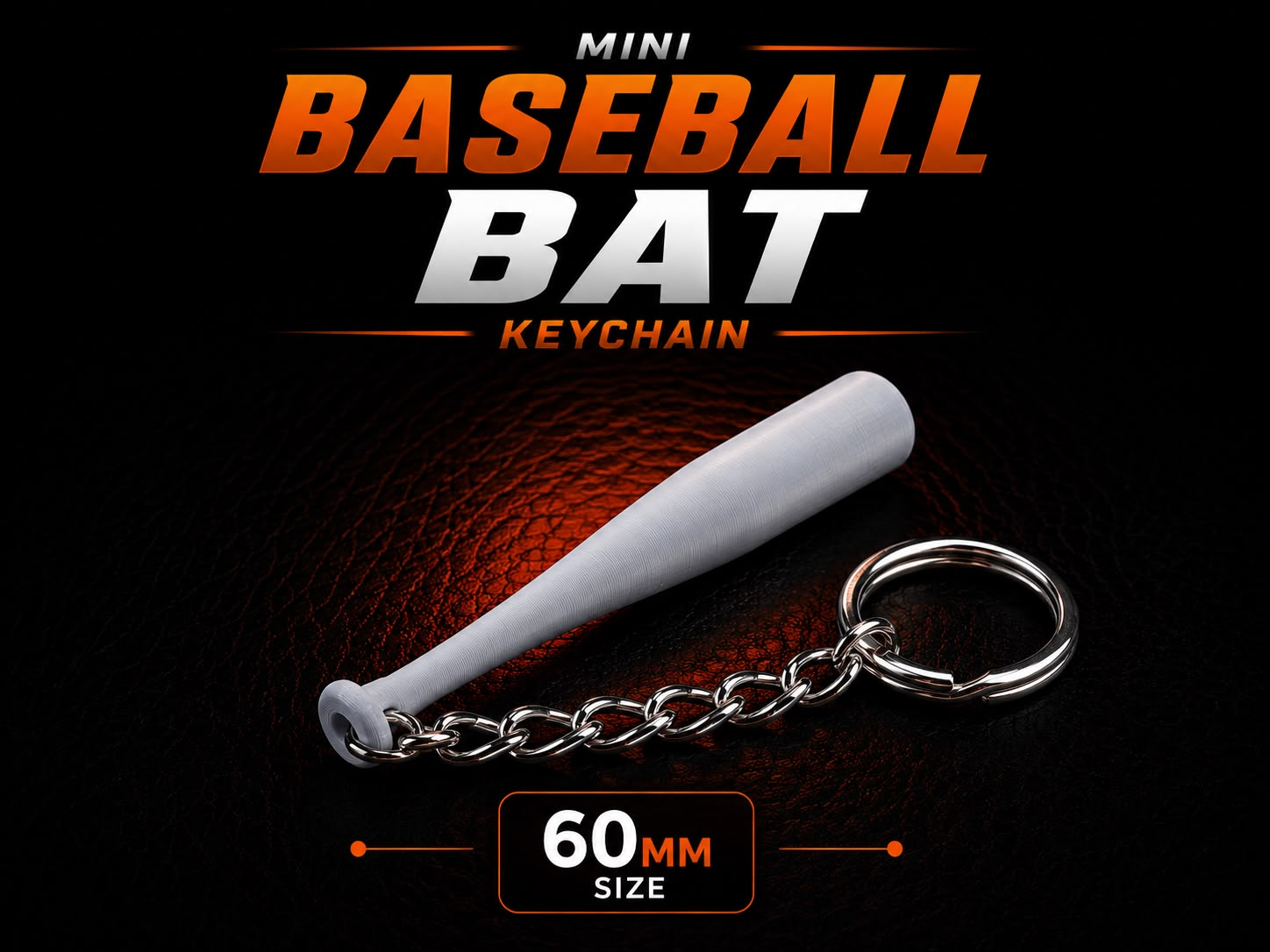 Keychain Mini Baseball Bat 