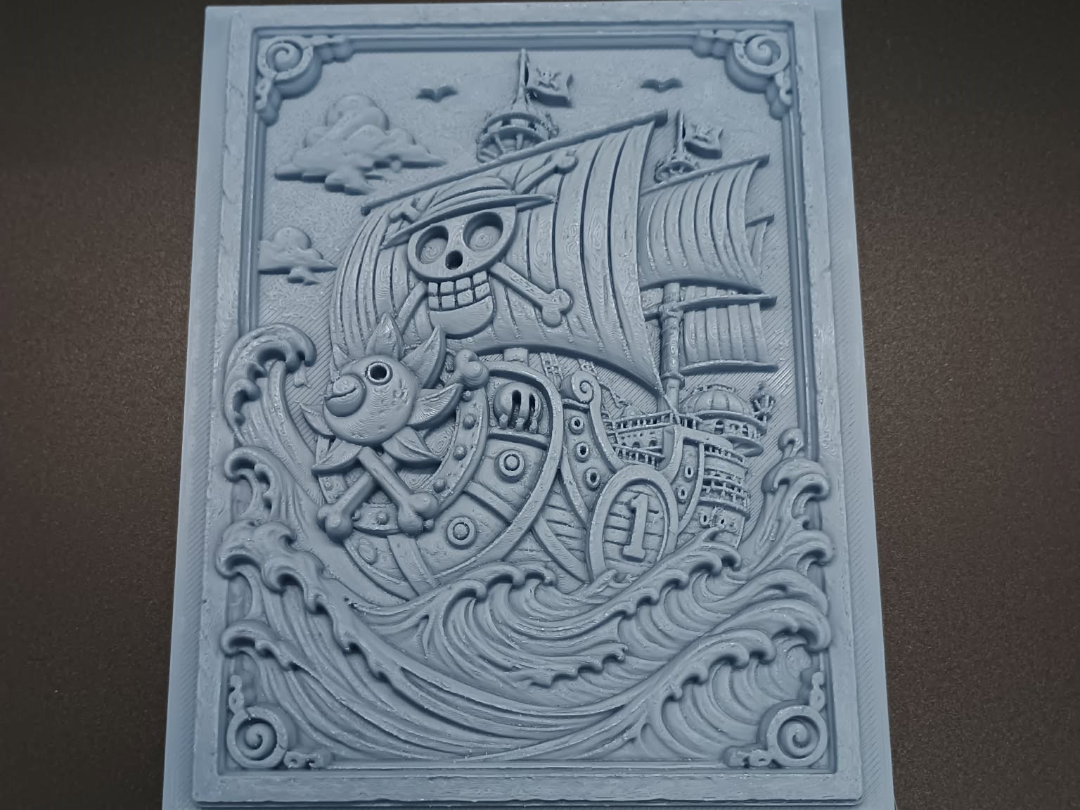 One Piece Inspired Pirate Ship Relief