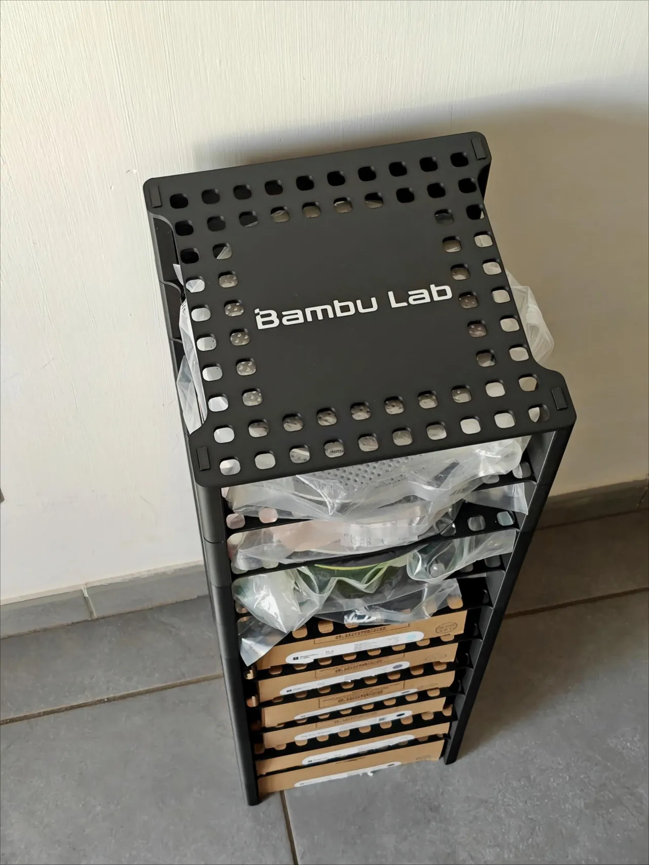Bambu Lab Stackable Filament Tower view 3