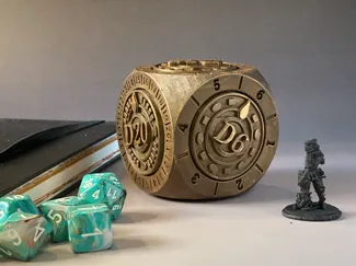 Dice cube fidget spinner for roleplay (DandD)
