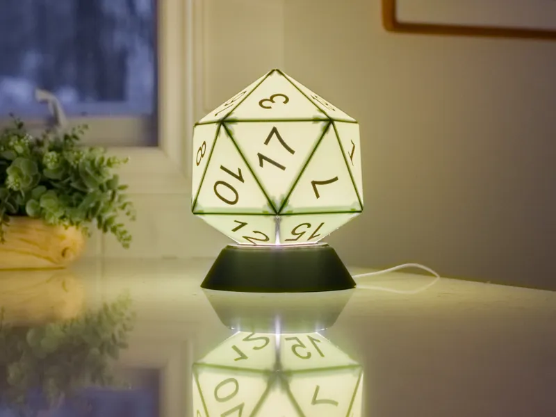 20 Sided Die Lamp