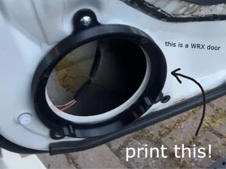 6.5 inch Speaker Adapter for WRX door