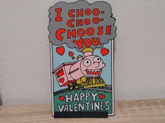 I Choo-Choo-Choose You – Postal 3D San Valentín