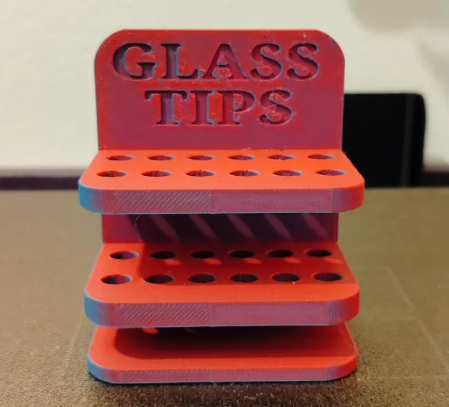 Glass Filter Tips Organizer