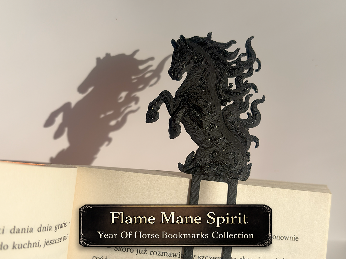 04. Year Of Horse Bookmarks - Flame Mane Spirit