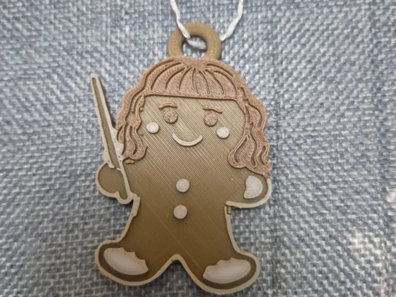 Hermione Granger Gingerbread Christmas Ornament