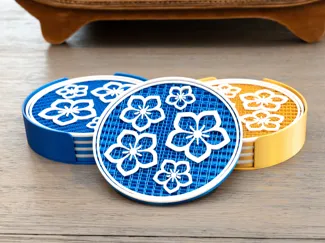 Spring Flowers Coaster Set