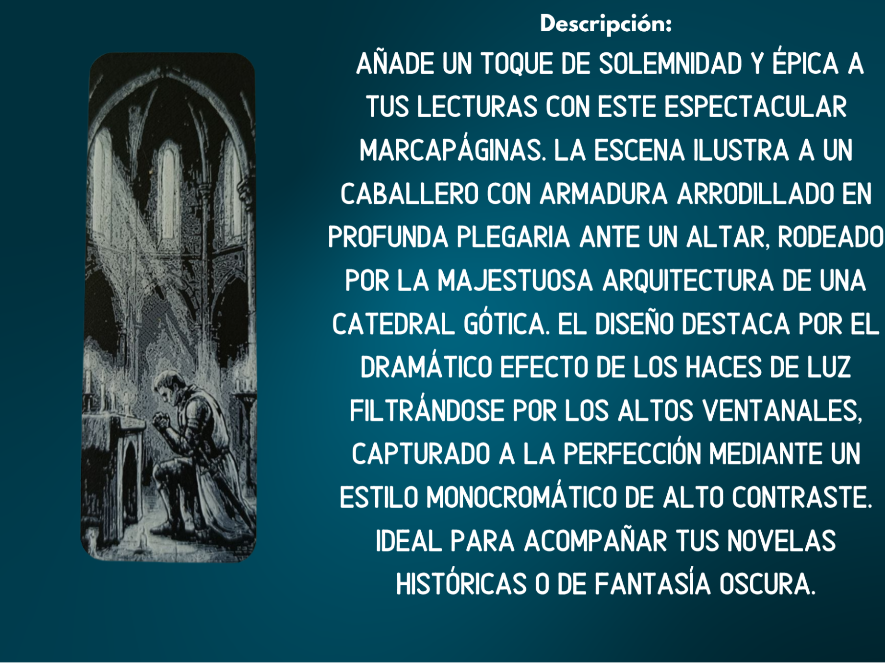 Marcapáginas Plegaria del Templario