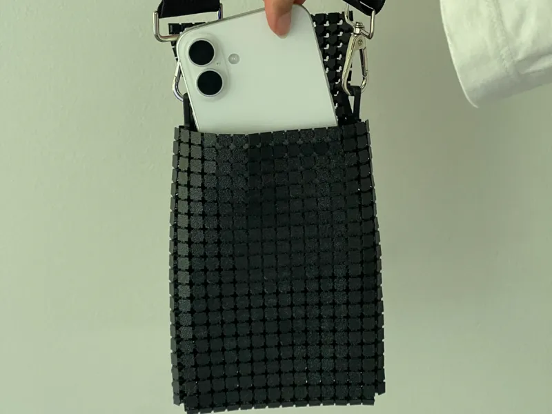 Print in Place Fabric Phone Handbag 