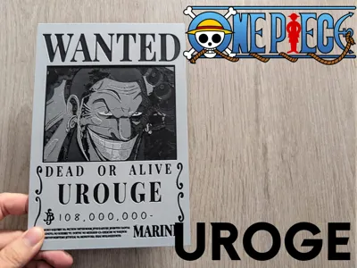 One Piece Wanted Poster | Collection - MakerWorld: Download Free