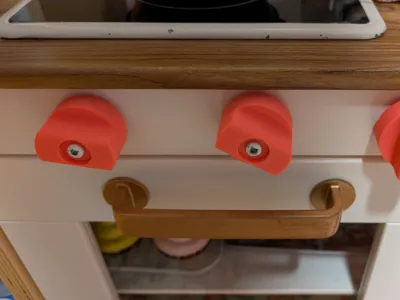 Ikea toy kitchen knobs