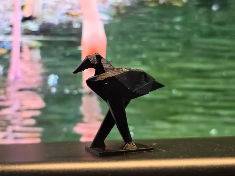 Low Poly Long Legged Bird