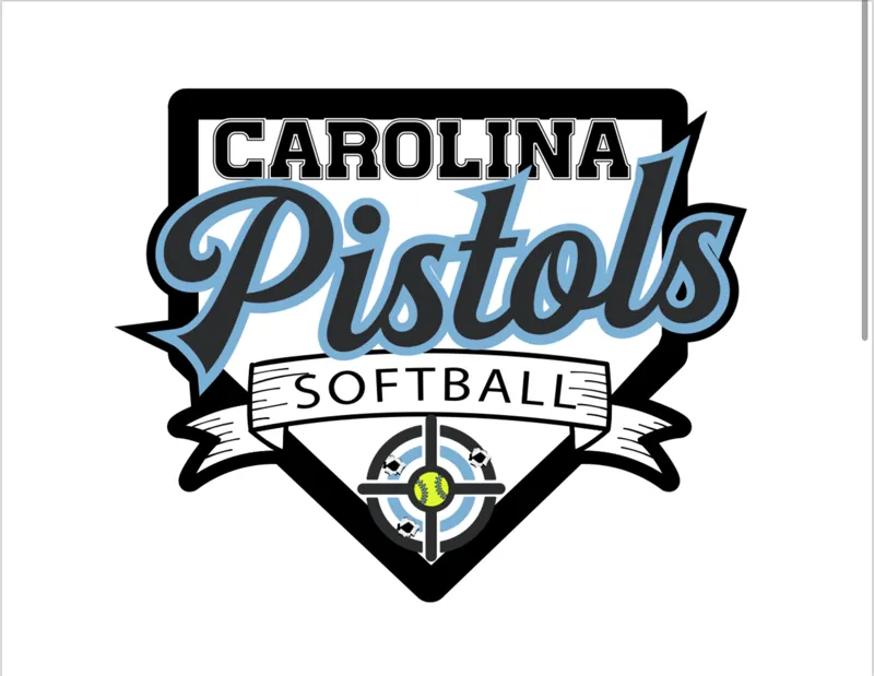 Carolina Pistols Softball Chain Necklace Pendant