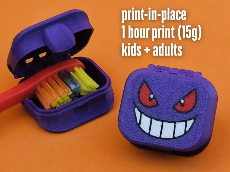 Pocket Monster Toothbrush Case – Gengar Edition