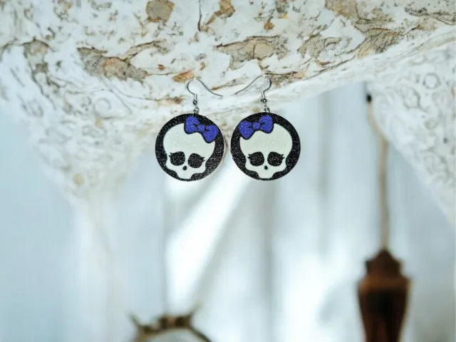 Baby skull earrings
