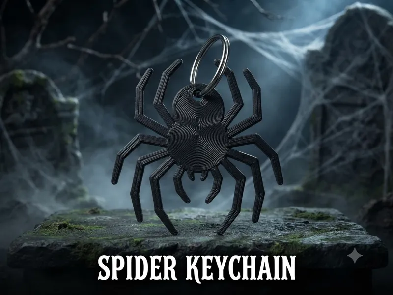 Araña Llavero Halloween
