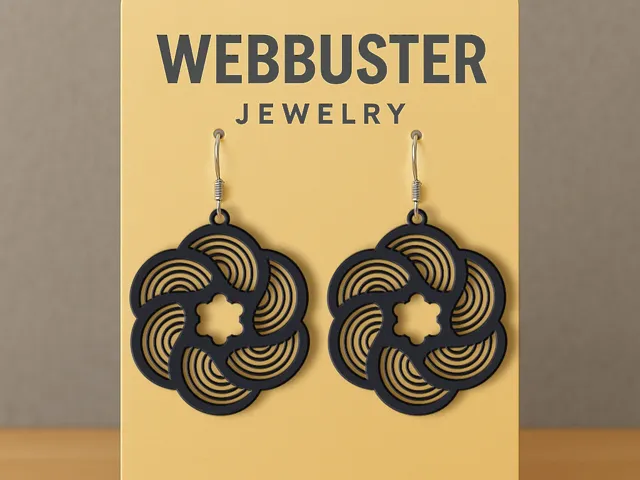 Fractal Wheel Earrings