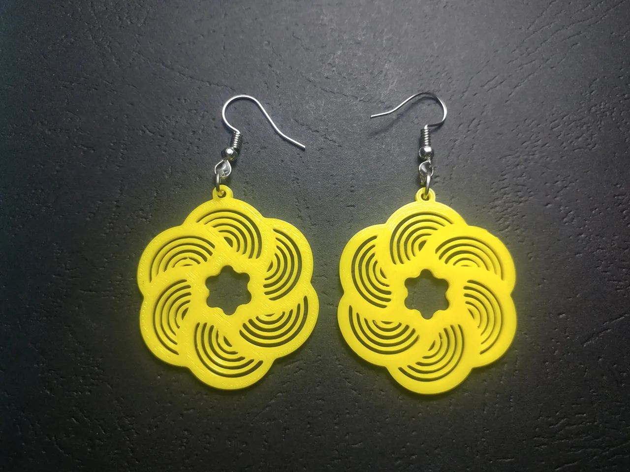Fractal Wheel Earrings view 4
