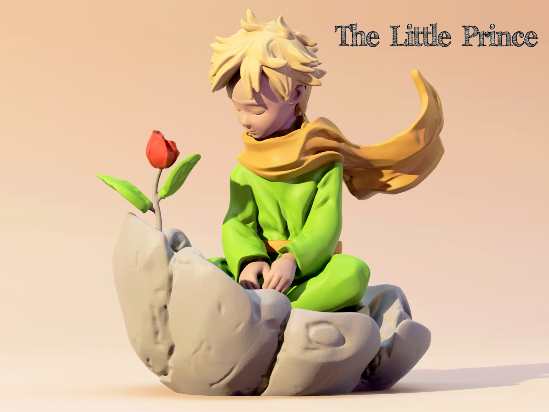 Miniatura 1 do modelo 3D 小王子 【分色拆件】