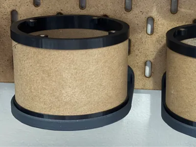 Skadis Tray for Cardboard Spool Core Container