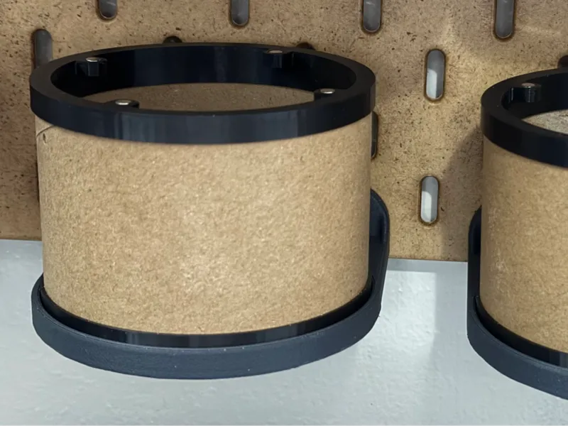 Skadis Tray for Cardboard Spool Core Container