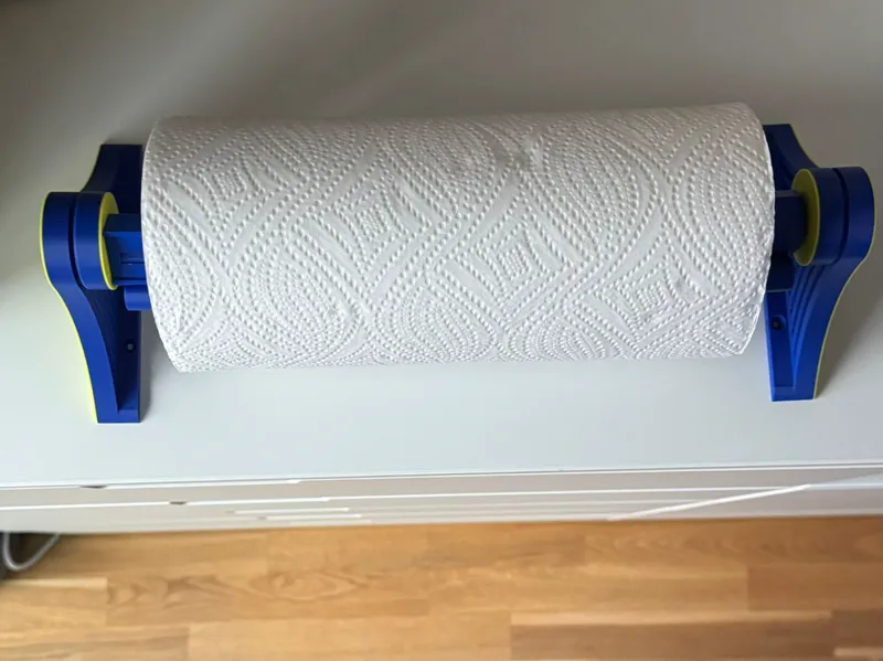 Küchenrollenhalter mit Abroll-Stop 2 farbig
