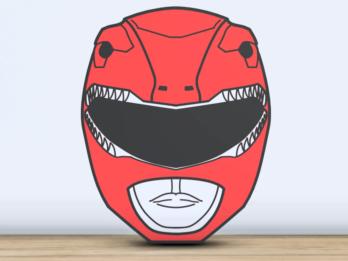 Red Ranger - Layered - Wall Art - Power Rangers - Free 3D Print Model ...