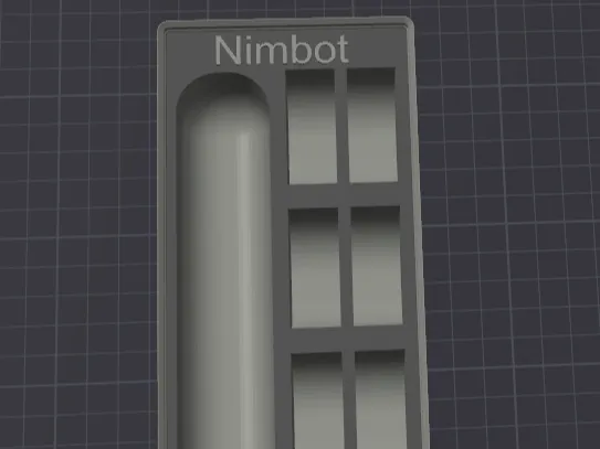 Gridfinity Nimbot D11 w/ label storage