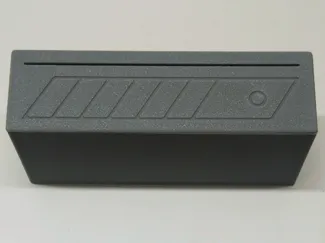 Blade disposal container with Gridfinity Bin