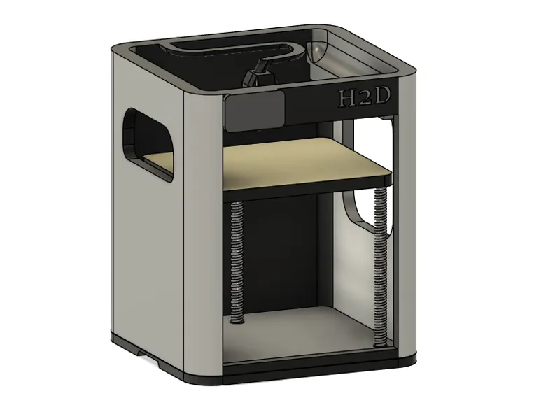 Mini Bambu H2D 3D Printer – Scale Model