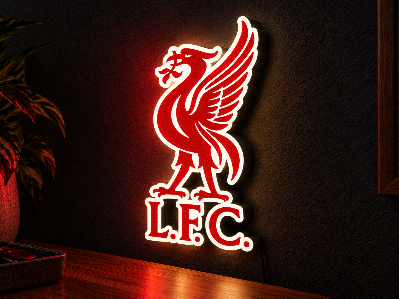 Liverpool FC Liver Bird LED Lightbox 3D model